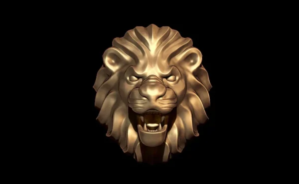 Lion Ring 3D Model stl File Cad Design