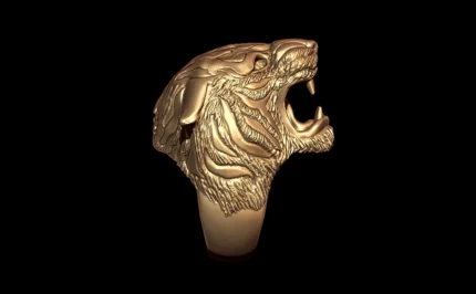 Tiger 3D model ring
