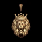 Lion 3D model Pendant